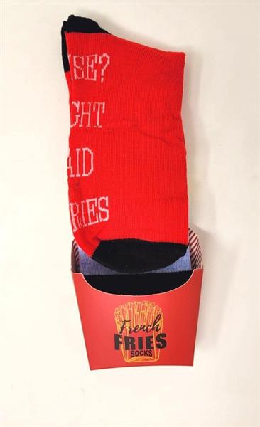 Grote foto apollo french fries socks 42 47 kleding heren ondergoed