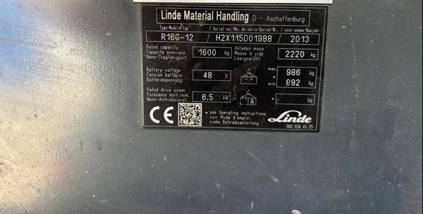 Grote foto vs 22926 buiten reachtruck linde r16g doe het zelf en verbouw hefwerktuigen