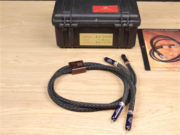 Grote foto kimber kable select ks 1030 high end silver audio interconnects rca 0 75 metre audio tv en foto onderdelen en accessoires