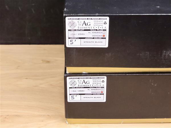 Grote foto synergistic research element cts analog high end audio power cables 1 5 metre 2 available audio tv en foto onderdelen en accessoires