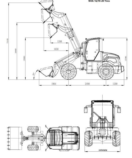 Grote foto swenson telescopische knikshovel tl2500 agrarisch tractoren