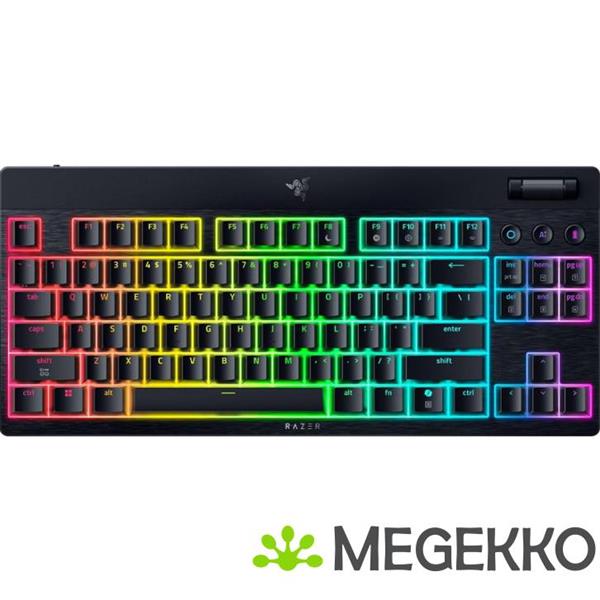 Grote foto razer blackwidow v4 low profile tenkeyless hyperspeed tactile orange toetsenbord computers en software overige computers en software