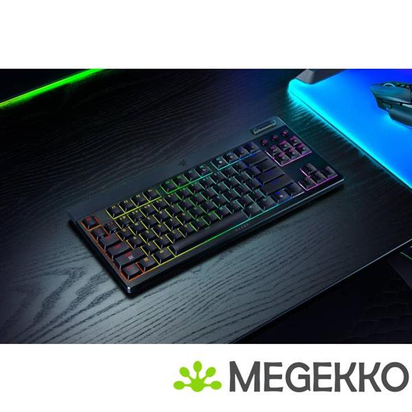 Grote foto razer blackwidow v4 low profile tenkeyless hyperspeed tactile orange toetsenbord computers en software overige computers en software