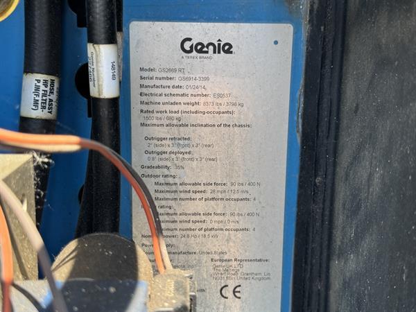 Grote foto genie gs 2669 rt hoogwerker arbeitsbuhne sciccor 10m werkhoogte 4x4 kubota diesel 2014 doe het zelf en verbouw hoogwerkers