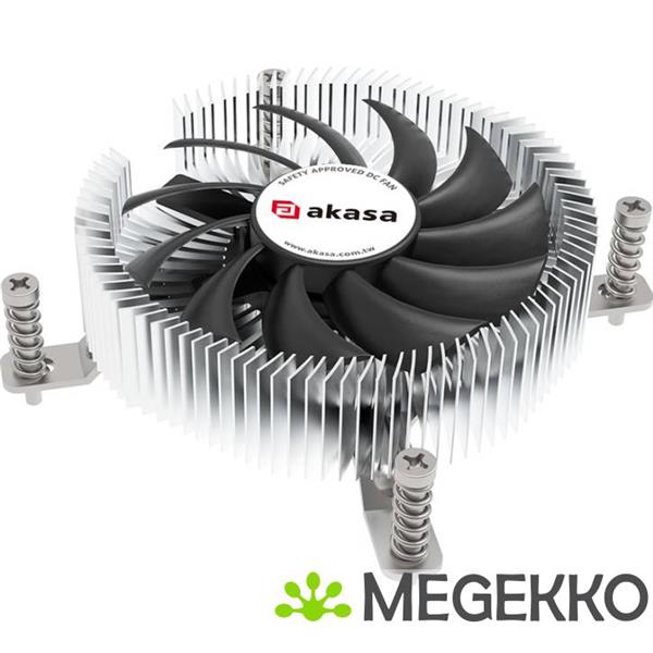 Grote foto akasa ak cc6610ep01 koelsysteem voor computers processor luchtkoeler 7 5 cm zwart zilver 1 stuk s computers en software behuizingen en kasten