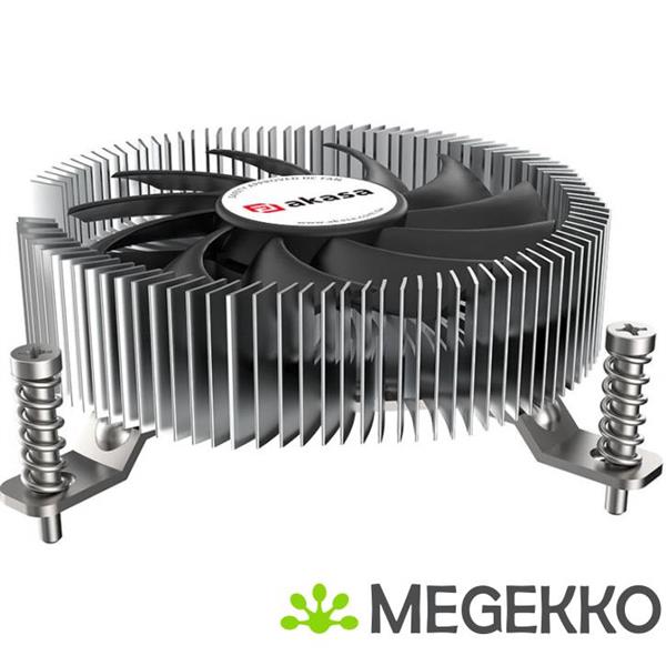 Grote foto akasa ak cc6610ep01 koelsysteem voor computers processor luchtkoeler 7 5 cm zwart zilver 1 stuk s computers en software behuizingen en kasten