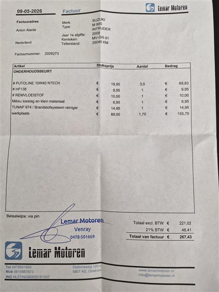 Grote foto mooie suzuki intruder m800 motoren suzuki