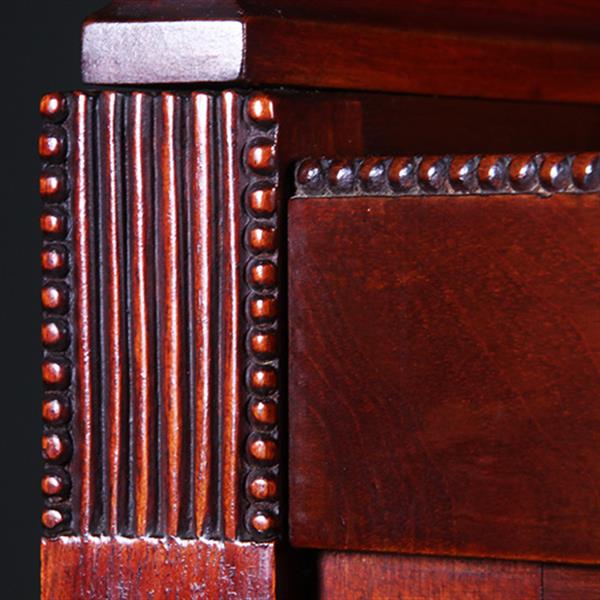 Grote foto art deco kast in massief mahonie met subliem snijwerk hollands ca 1900 no.421030 antiek en kunst stoelen en banken