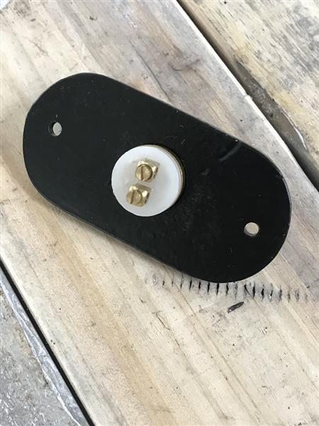 Grote foto bel in het zwart press moderne deurbel antiek ogend doe het zelf en verbouw materialen en producten