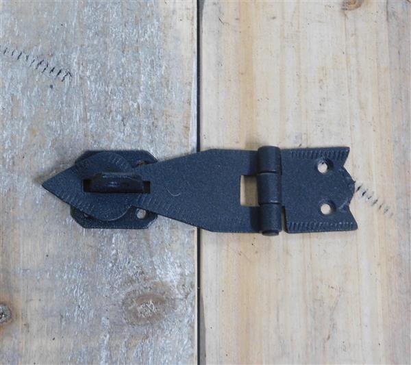 Grote foto antiek look sluitbare scharnier antieke fitting doosbeslag getextureerd 11 5 cm doe het zelf en verbouw materialen en producten