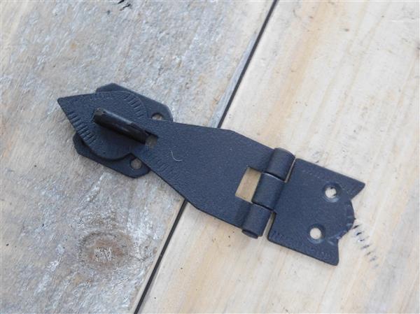 Grote foto antiek look sluitbare scharnier antieke fitting doosbeslag getextureerd 11 5 cm doe het zelf en verbouw materialen en producten