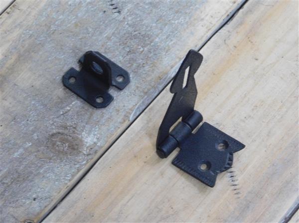 Grote foto antiek look sluitbare scharnier antieke fitting doosbeslag getextureerd 11 5 cm doe het zelf en verbouw materialen en producten