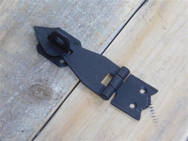 Grote foto antiek look sluitbare scharnier antieke fitting doosbeslag getextureerd 11 5 cm doe het zelf en verbouw materialen en producten