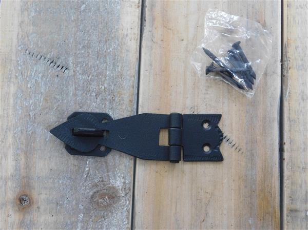 Grote foto antiek look sluitbare scharnier antieke fitting doosbeslag getextureerd 11 5 cm doe het zelf en verbouw materialen en producten