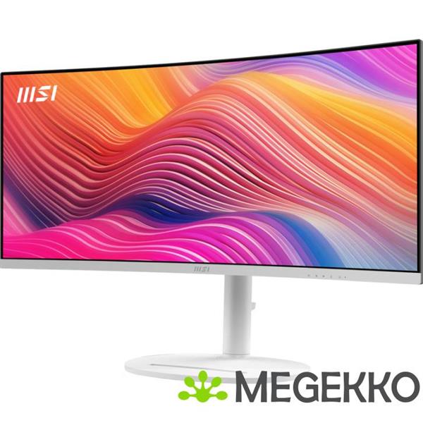 Grote foto msi modern md342cqpw 34 wide quad hd 120hz va curved usb c monitor computers en software overige computers en software