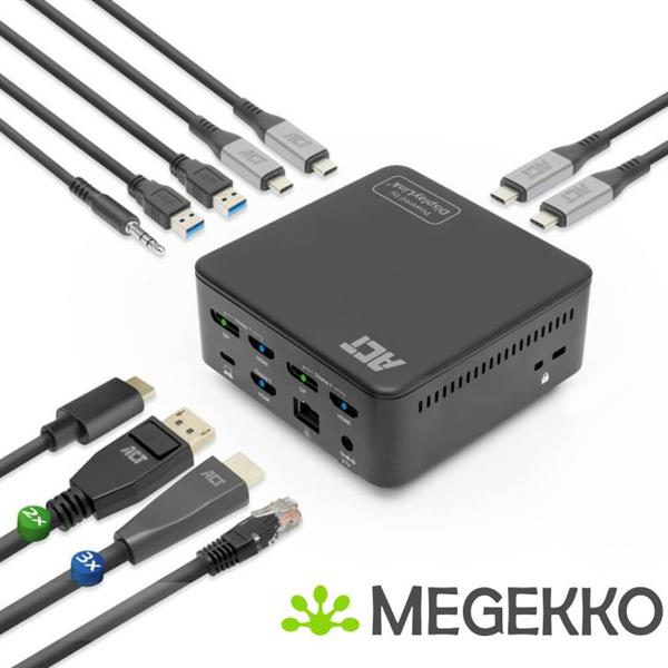 Grote foto act universeel usb c dockingstation 4k voor 3 hdmi displayport monitoren displaylink computers en software overige computers en software