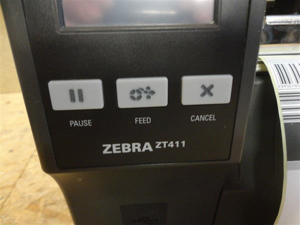 Grote foto zebra zt411 thermal label printer lan usb peel 203 printhead computers en software printers