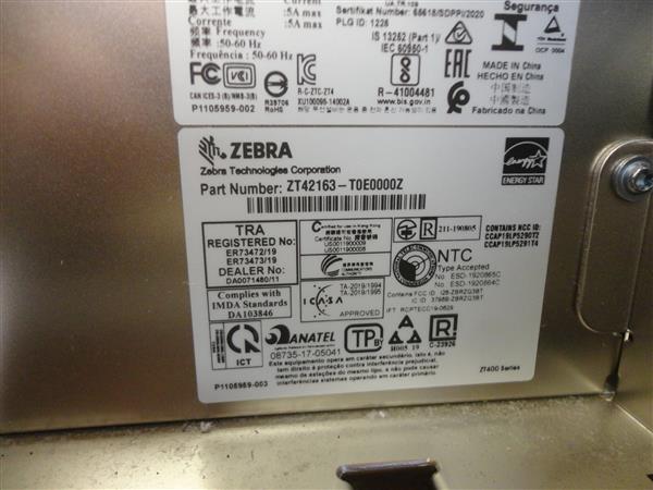 Grote foto zebra zt421 thermal transfer label printer 300dpi usb network computers en software printers