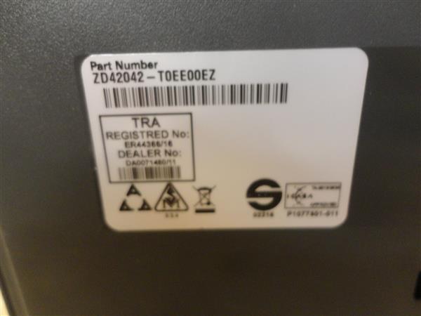 Grote foto zebra zd420 thermal transfer label printer lan usb zd420t computers en software printers