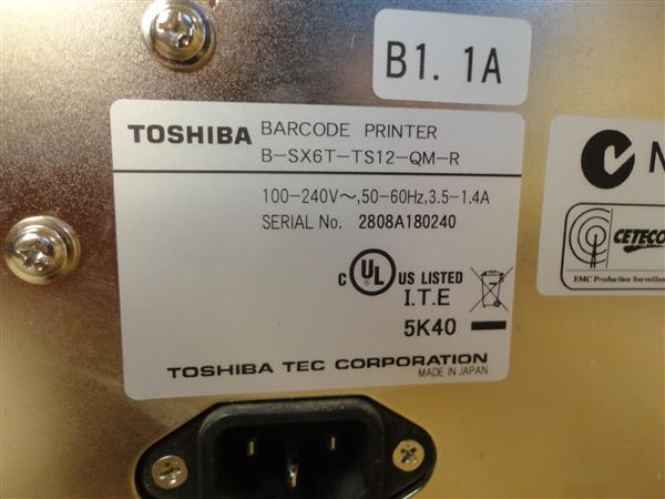 Grote foto toshiba tec b sx6 thermal printer with cutter 300dpi no printhead installed computers en software printers