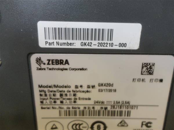 Grote foto zebra gk420d barcode label printer rj 45 computers en software printers