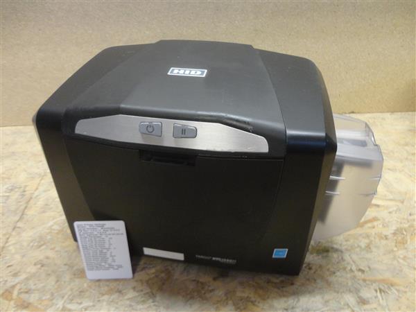Grote foto fargo dtc1000m single side id card kaart printer monochrome usb lan 300dpi computers en software printers