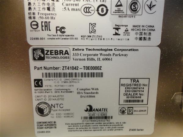 Grote foto zebra zt410 thermal label printer usb lan 203dpi computers en software printers