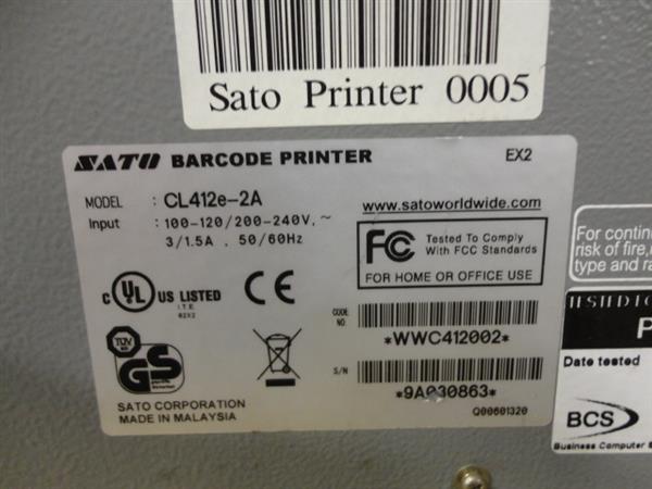 Grote foto sato cl412e thermal label printer cl412 parallel computers en software printers