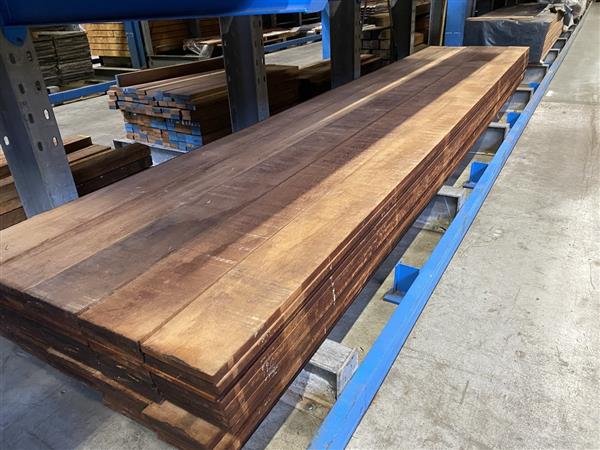 Grote foto 2x20cm hardhout fijnbezaagd 450cm doe het zelf en verbouw hout en planken