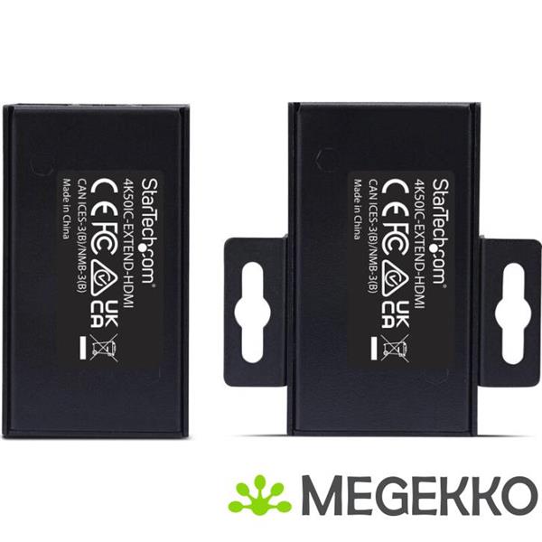 Grote foto startech.com 4k50ic extend hdmi audio video extender av zender ontvanger zwart computers en software videokaarten