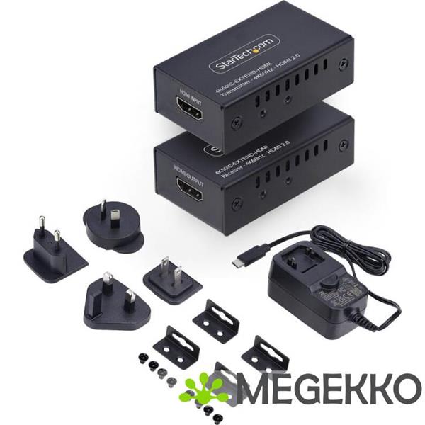 Grote foto startech.com 4k50ic extend hdmi audio video extender av zender ontvanger zwart computers en software videokaarten