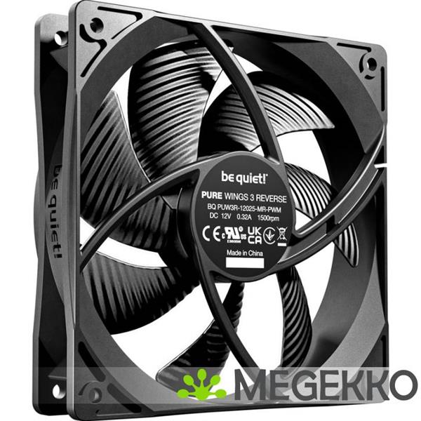 Grote foto be quiet pure wings 3 120mm pwm reverse triple pack black computers en software overige computers en software