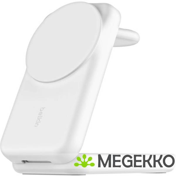 Grote foto belkin ultracharge 25w qi2 3in1 magnetic charger eu white square binnen audio tv en foto algemeen