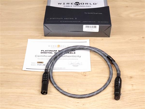 Grote foto wireworld platinum starlight 8 digital audio aes ebu interconnect 110 ohm xlr 1 0 metre audio tv en foto onderdelen en accessoires
