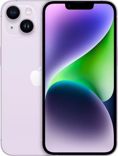 Grote foto nieuwstaat apple iphone 14 model 2022 paars 128gb 12 maanden garantie telecommunicatie apple iphone