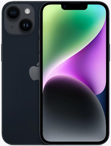 Grote foto nieuwstaat apple iphone 14 zwart 128gb 12 maanden garantie telecommunicatie apple iphone