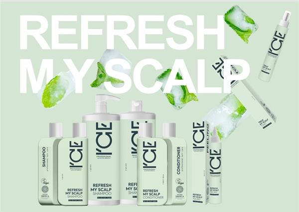 Grote foto ice professional refresh my scalp shampoo 1000ml kleding dames sieraden