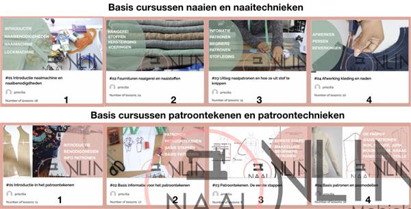 Grote foto online naailessen en patroontekenen hobby en vrije tijd kleding