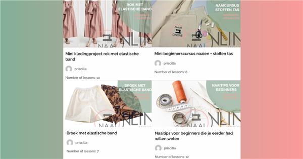 Grote foto online naailessen en patroontekenen hobby en vrije tijd kleding