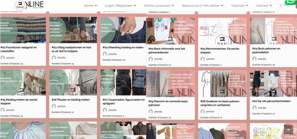 Grote foto online naailessen en patroontekenen hobby en vrije tijd kleding