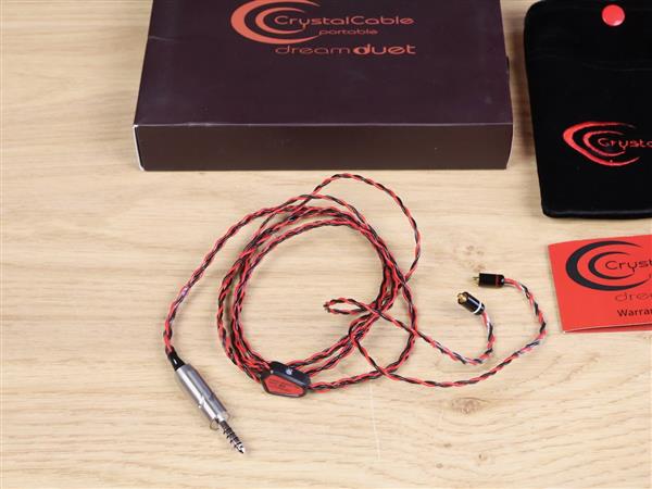 Grote foto crystal cable portable dream duet headphone cable 4.4mm trrrs 2x mmcx 1 2 metre audio tv en foto onderdelen en accessoires