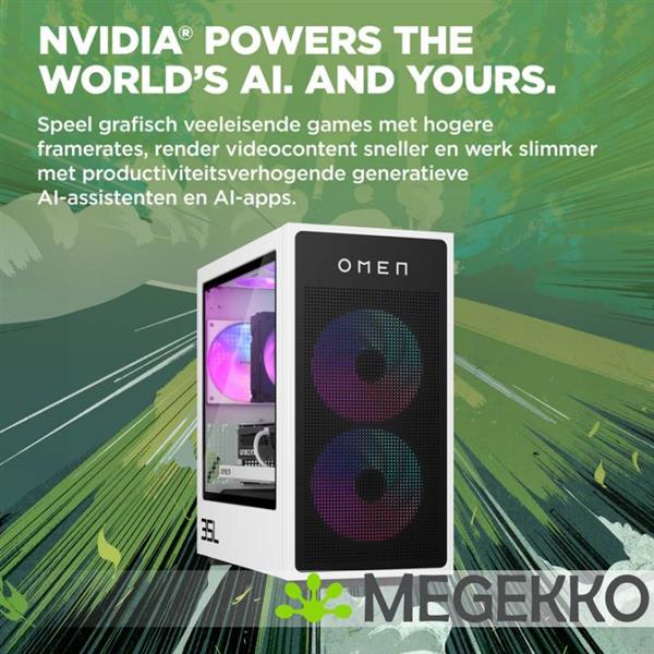 Grote foto hp omen 35l gt16 0168nd core ultra 7 rtx5060 ti gaming desktop computers en software overige computers en software