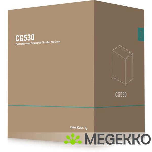 Grote foto deepcool cg530 midi tower zwart computers en software behuizingen en kasten