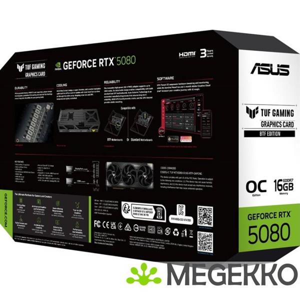 Grote foto asus geforce rtx 5080 tuf rtx5080 o16g btf gaming computers en software videokaarten