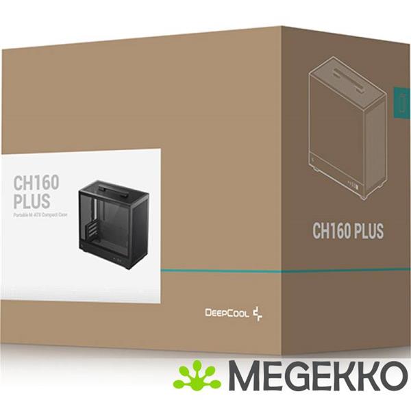 Grote foto deepcool ch160 plus small form factor sff zwart computers en software behuizingen en kasten