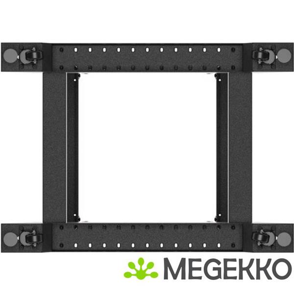 Grote foto lanberg or01 6818 b rack 18u vrijstaande rek zwart computers en software behuizingen en kasten