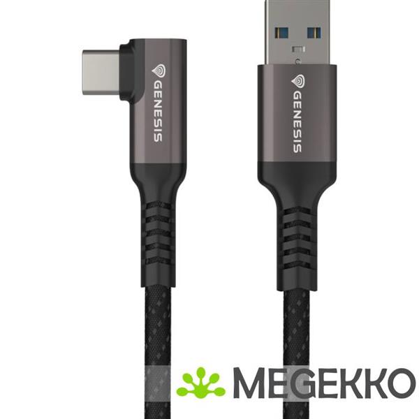 Grote foto genesis nvc 2221 usb kabel usb 3.2 gen 1 3.1 gen 1 5 m usb a usb c zwart grijs computers en software overige computers en software