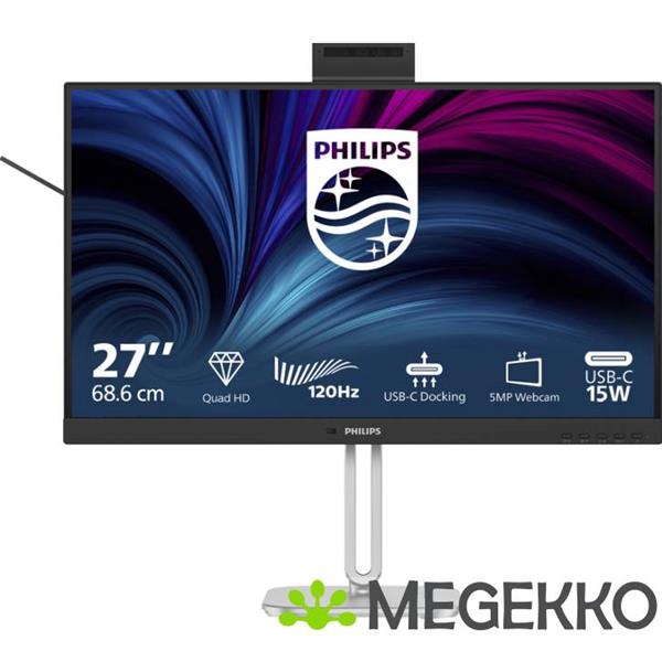 Grote foto philips 4000 series 27b2u4601h 00 quad hd 120hz ips usb c 100w monitor computers en software overige computers en software