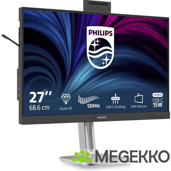 Grote foto philips 4000 series 27b2u4601h 00 quad hd 120hz ips usb c 100w monitor computers en software overige computers en software