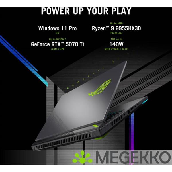 Grote foto asus rog strix g16 g614pm s5017w 16 amd ryzen 9 rtx 5060 gaming laptop computers en software overige computers en software